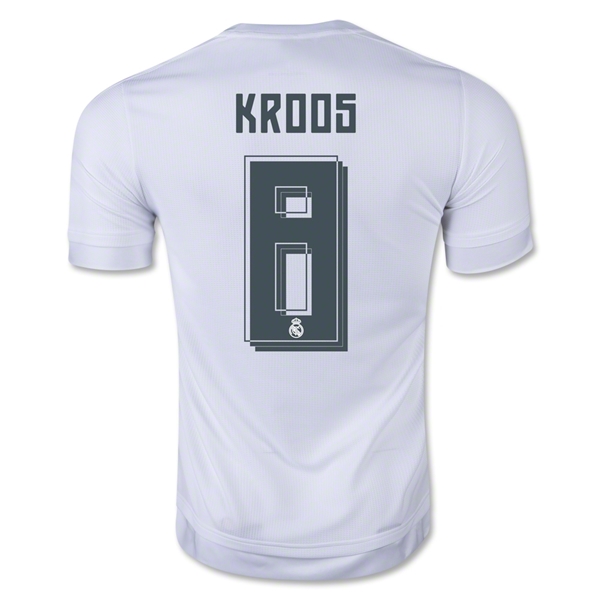 Real Madrid 2015-16 KROOS #8 Home Soccer Jersey